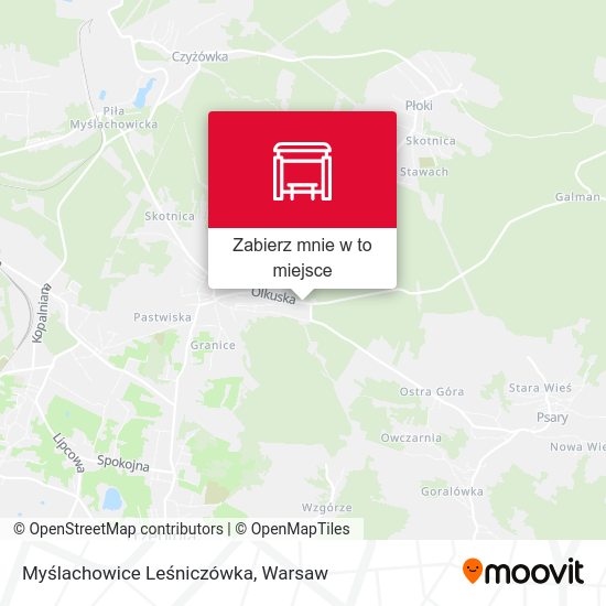 Mapa Myślachowice Leśniczówka