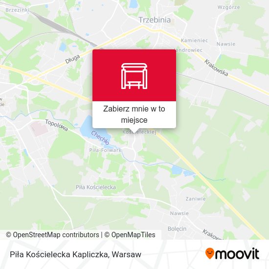 Mapa Piła Kościelecka Kapliczka