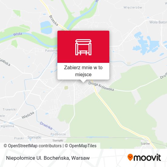 Mapa Niepołomice Ul. Bocheńska