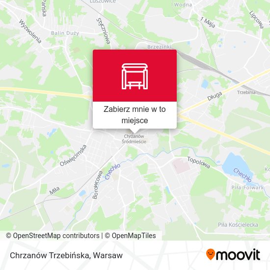 Mapa Chrzanów Trzebińska