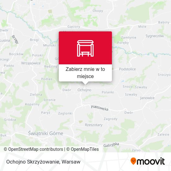 Mapa Ochojno Skrzyżowanie