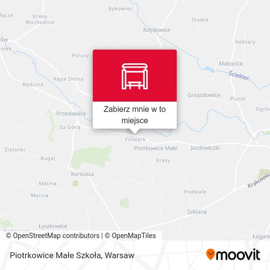 Mapa Piotrkowice Małe Szkoła