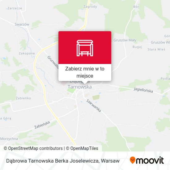 Mapa Dąbrowa Tarnowska Berka Joselewicza