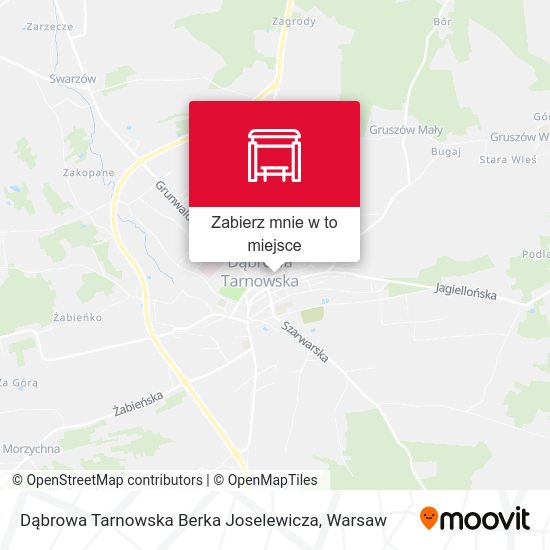 Mapa Dąbrowa Tarnowska Berka Joselewicza