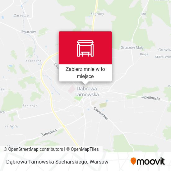 Mapa Dąbrowa Tarnowska Sucharskiego