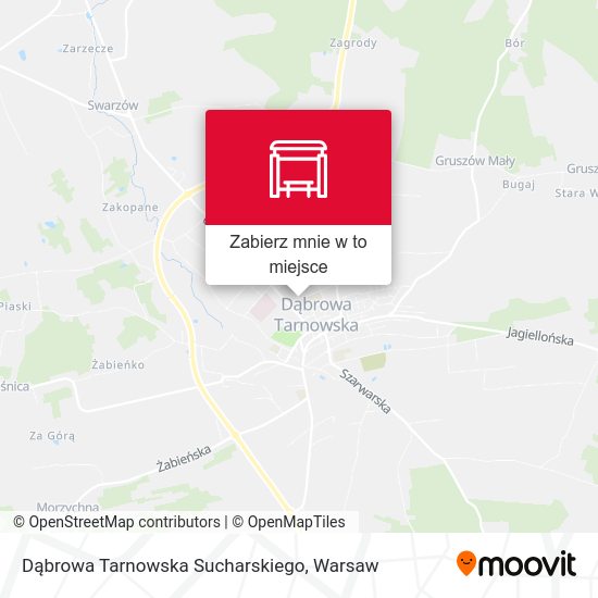 Mapa Dąbrowa Tarnowska Sucharskiego