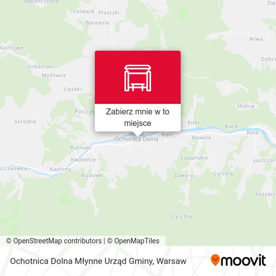 Mapa Ochotnica Dolna Młynne Urząd Gminy