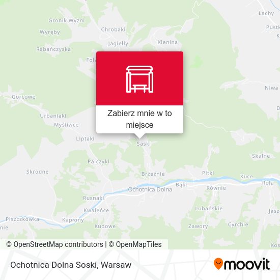 Mapa Ochotnica Dolna Soski