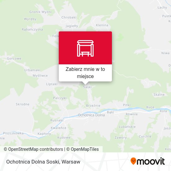 Mapa Ochotnica Dolna Soski