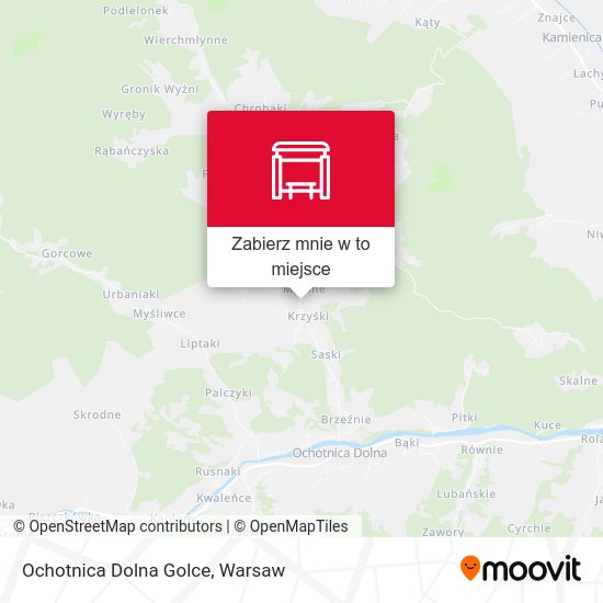 Mapa Ochotnica Dolna Golce