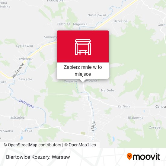 Mapa Biertowice Koszary