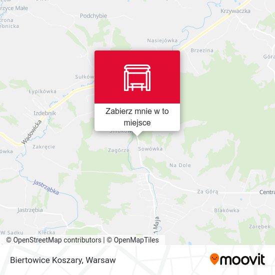 Mapa Biertowice Koszary