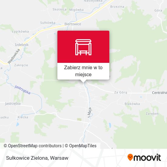 Mapa Sułkowice Zielona