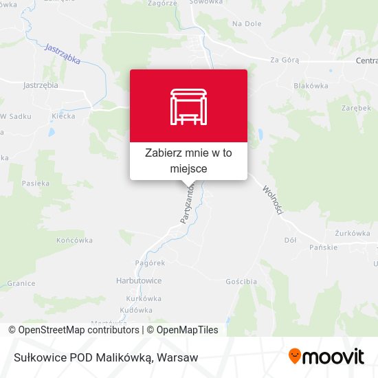 Mapa Sułkowice POD Malikówką