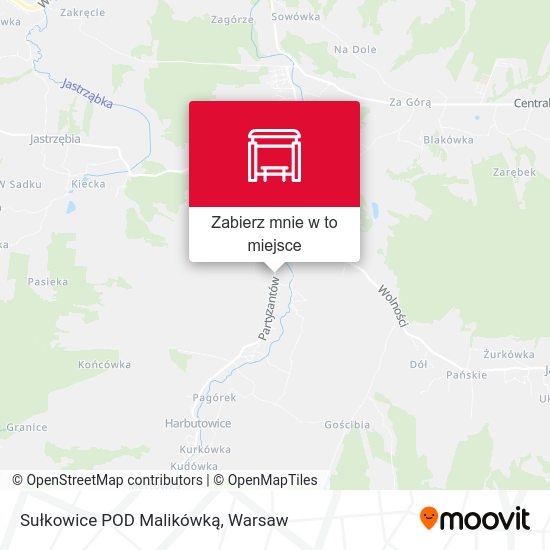 Mapa Sułkowice POD Malikówką