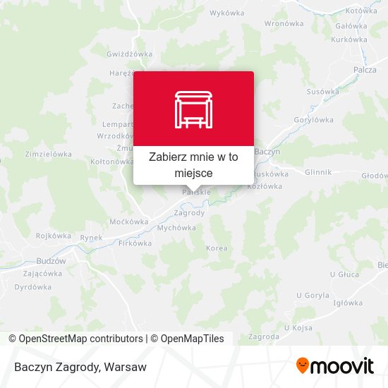 Mapa Baczyn Zagrody