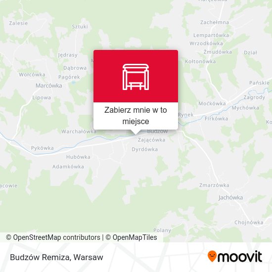 Mapa Budzów Remiza