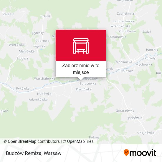 Mapa Budzów Remiza