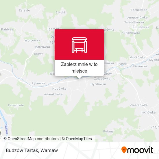 Mapa Budzów Tartak