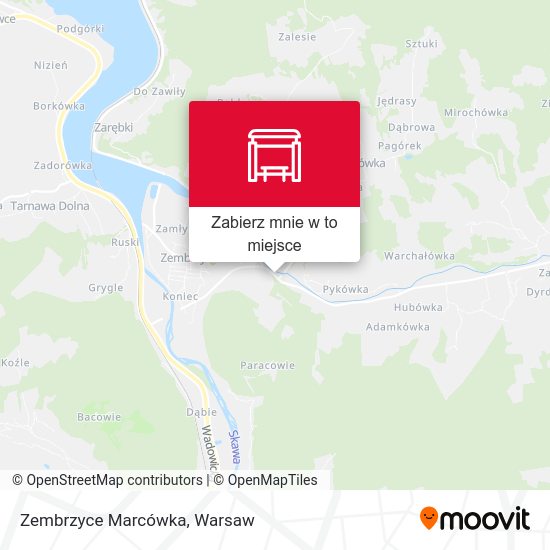 Mapa Zembrzyce Marcówka