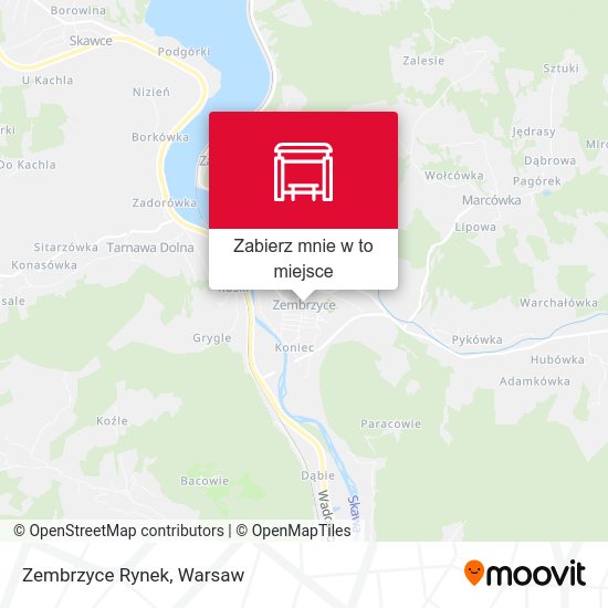 Mapa Zembrzyce Rynek