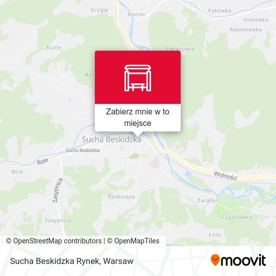 Mapa Sucha Beskidzka Rynek