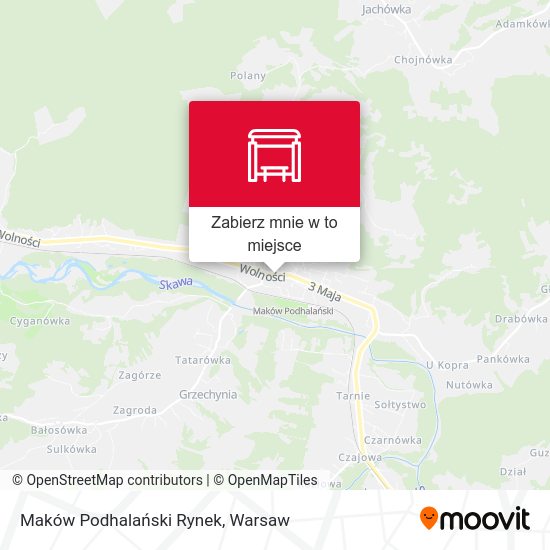 Mapa Maków Podhalański Rynek