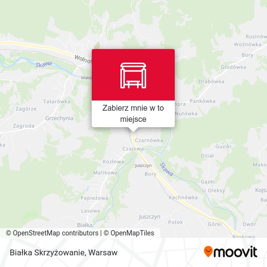 Mapa Białka Skrzyżowanie