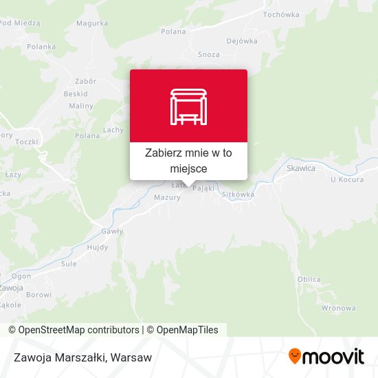 Mapa Zawoja Marszałki