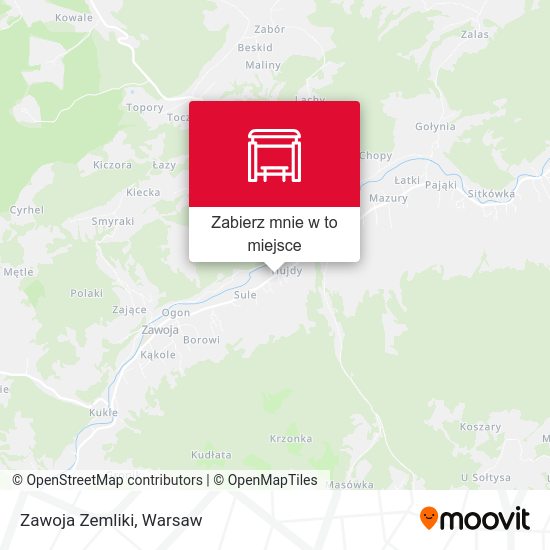 Mapa Zawoja Zemliki