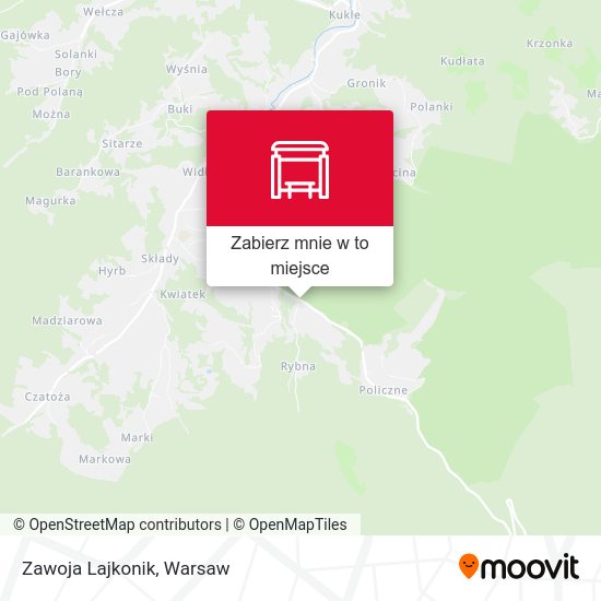 Mapa Zawoja Lajkonik