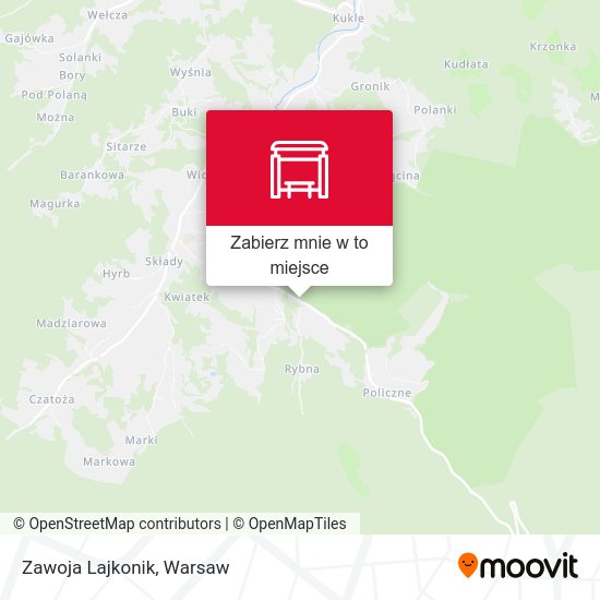 Mapa Zawoja Lajkonik