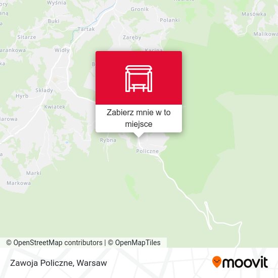 Mapa Zawoja Policzne