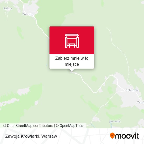 Mapa Zawoja Krowiarki