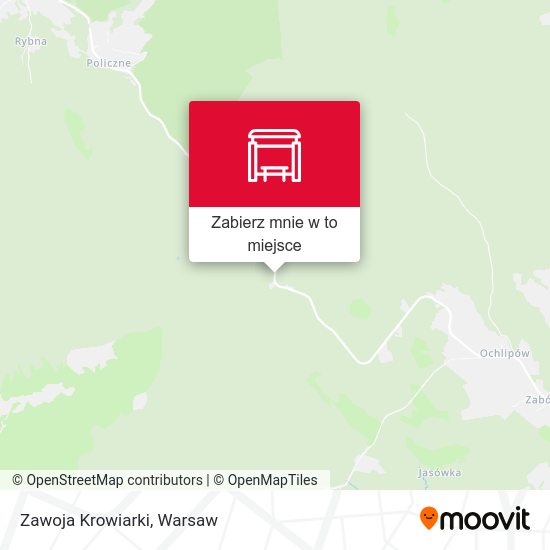 Mapa Zawoja Krowiarki