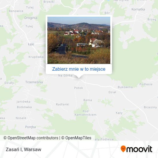 Mapa Zasań I