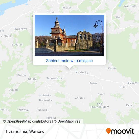 Mapa Trzemeśnia