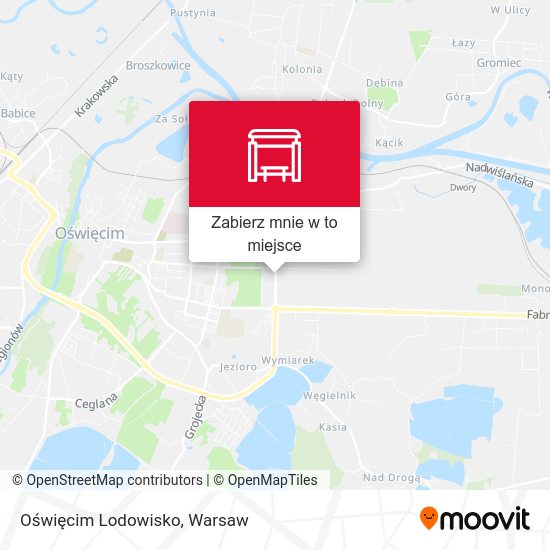 Mapa Oświęcim Lodowisko