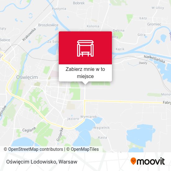 Mapa Oświęcim Lodowisko