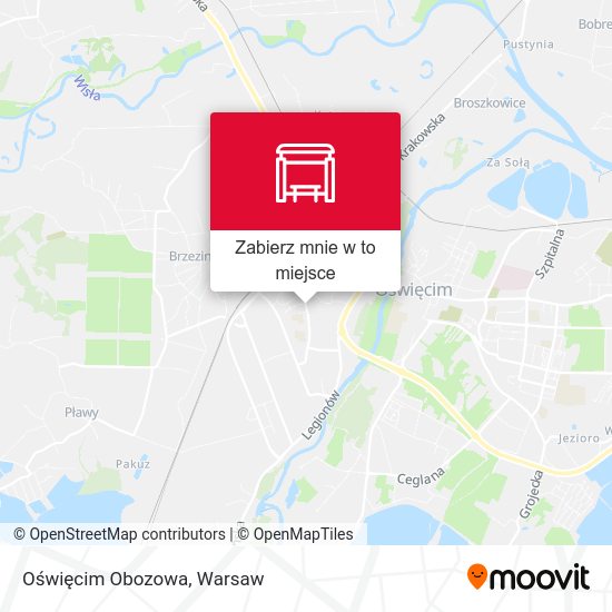 Mapa Oświęcim Obozowa