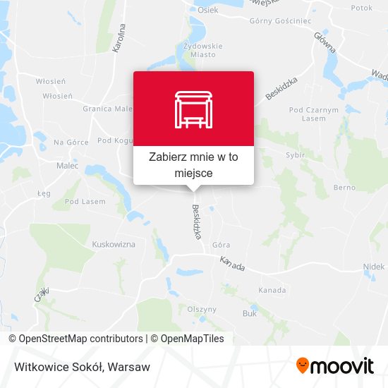 Mapa Witkowice Sokół