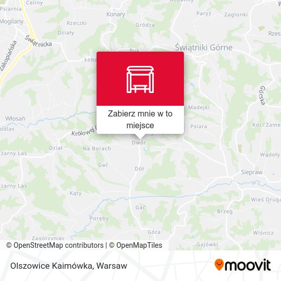 Mapa Olszowice Kaimówka