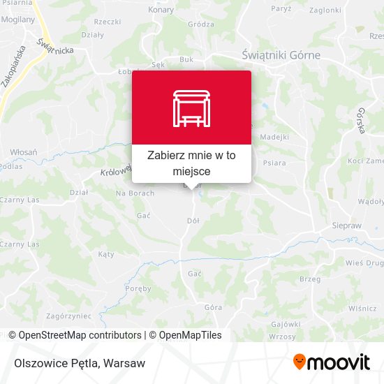 Mapa Olszowice Pętla