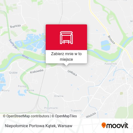 Mapa Niepołomice Portowa Kątek