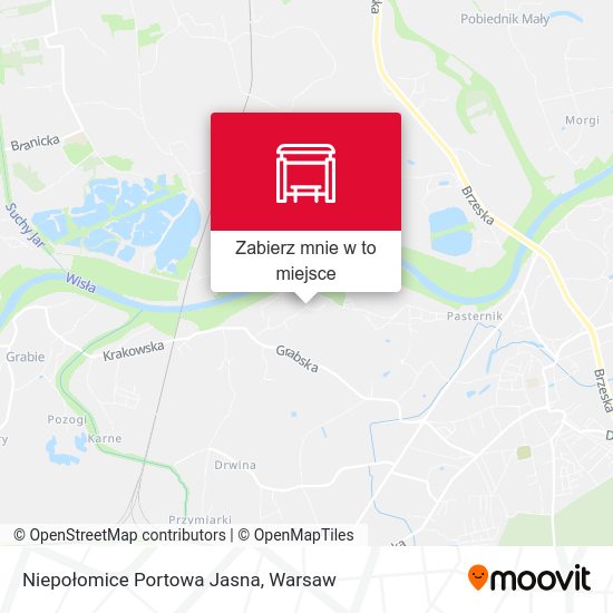 Mapa Niepołomice Portowa Jasna