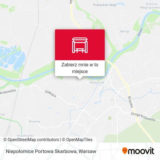 Mapa Niepołomice Portowa Skarbowa