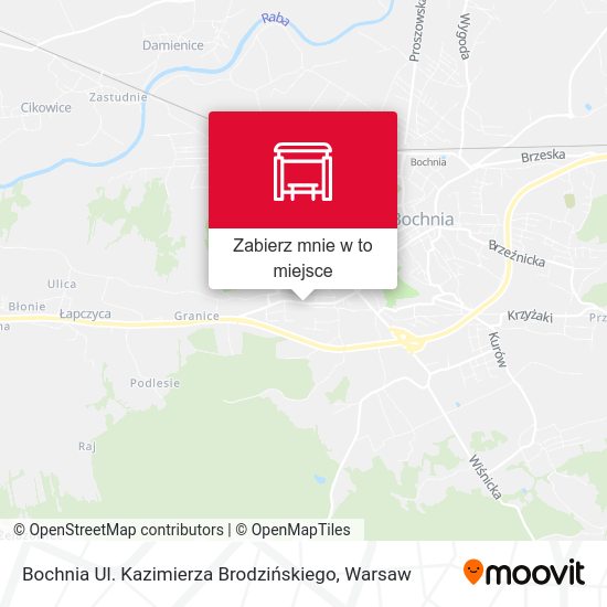 Mapa Bochnia Ul. Kazimierza Brodzińskiego