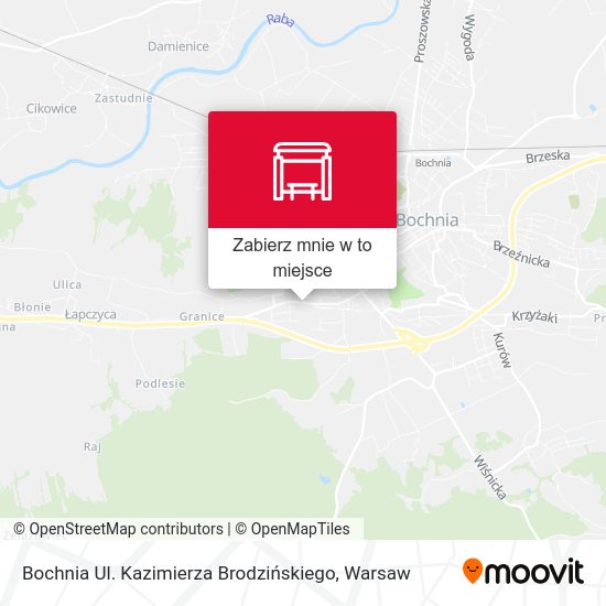 Mapa Bochnia Ul. Kazimierza Brodzińskiego