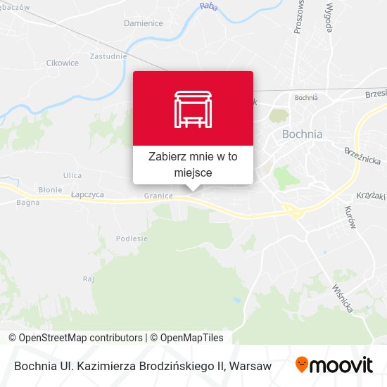 Mapa Bochnia Ul. Kazimierza Brodzińskiego II