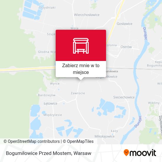 Mapa Bogumiłowice Przed Mostem